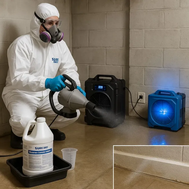 Sanitization and Odor Removal process in Hall Park, OK