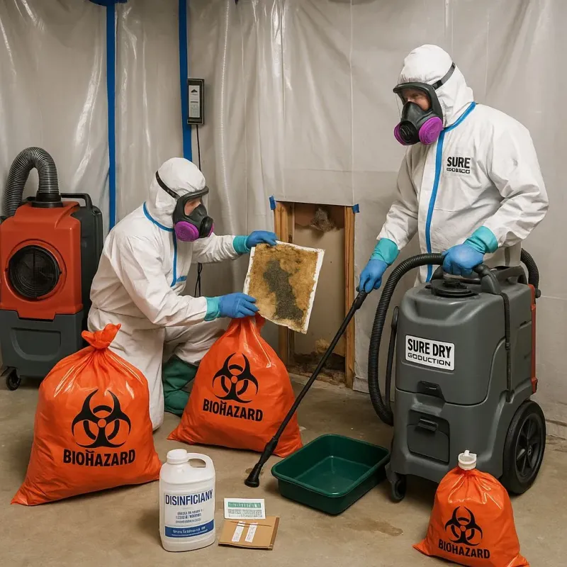 Contaminated Water Handling Protocols process in Hall Park, OK